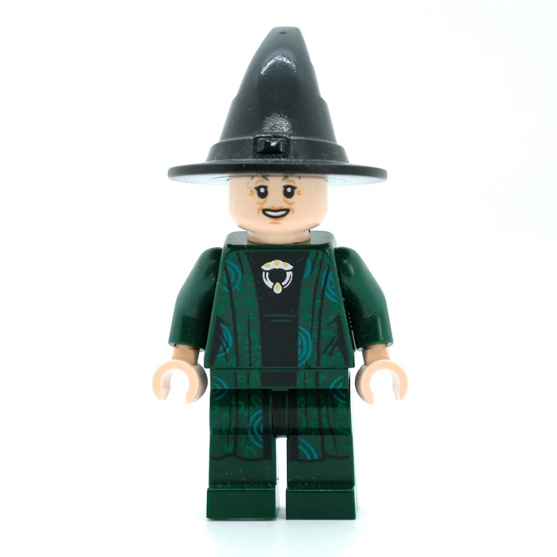 Professor Minerva McGonagall, Dark Green Robes, Black Hat (Dual Sided Head)