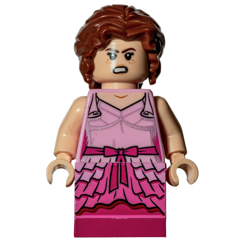 Hermione Granger, Bright Pink and Dark Pink Brick-Built Dress