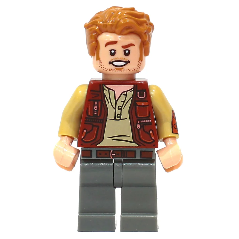 Owen Grady with Reddish Brown Vest, and Dark Bluish Gray Legs with Belt
