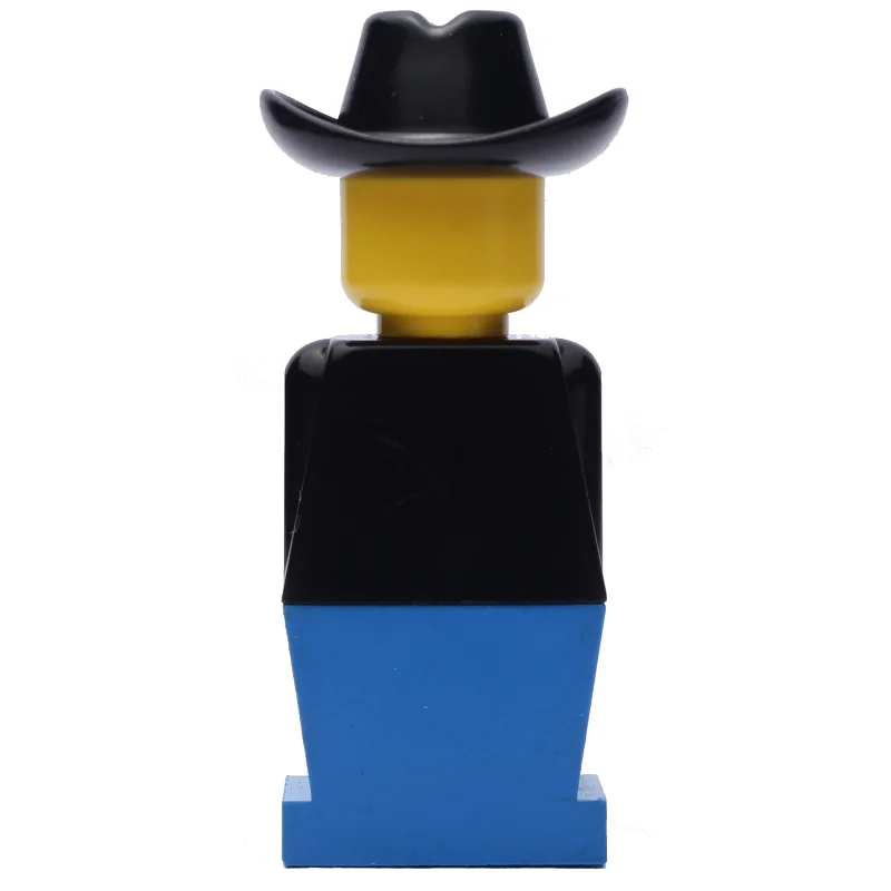 LEGOLAND Black Torso, Blue Legs, Black Cowboy Hat