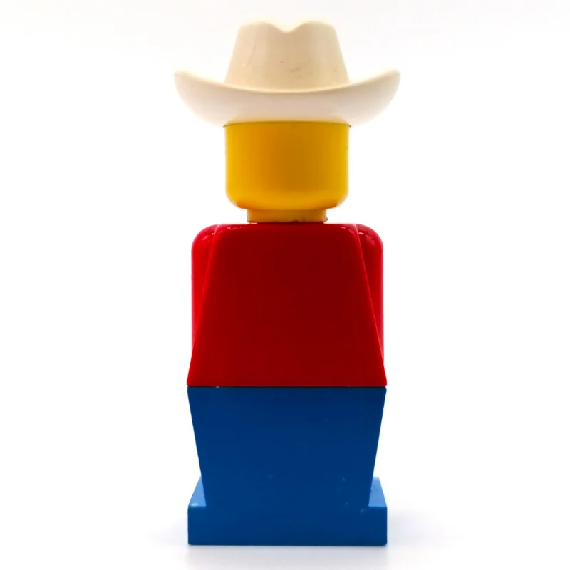 LEGOLAND Red Torso, Blue Legs, White Cowboy Hat