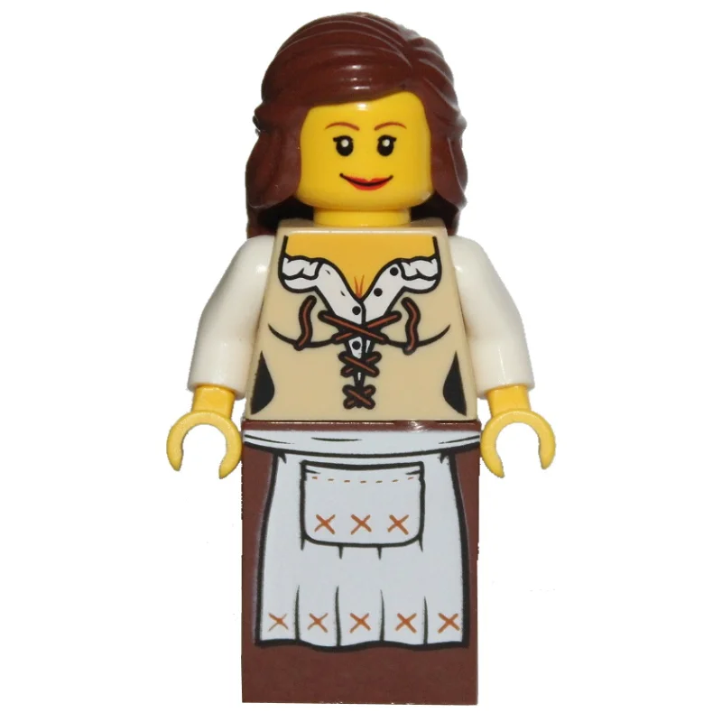 Maiden (Fantasy Era) - Brown Skirt, Reddish Brown Hair