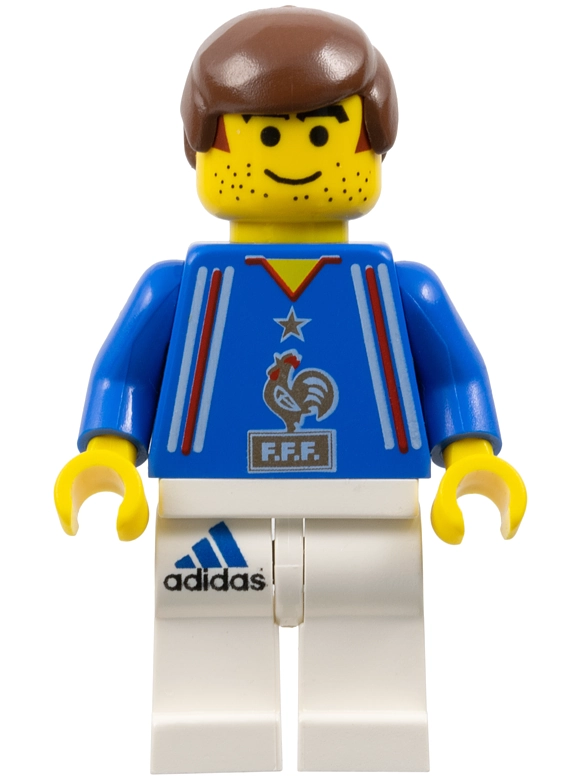 Soccer Player Blue Torso, White Legs 2