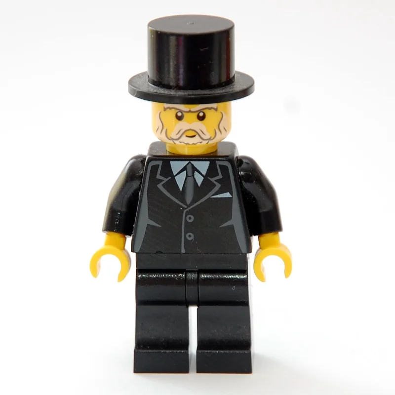 Sleigh Driver, Black Suit, Top Hat