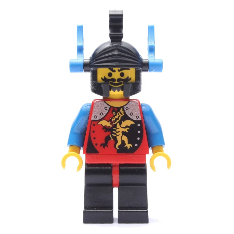Knight (Dragon Knights) - Black Legs, Red Hips, Blue Plumes