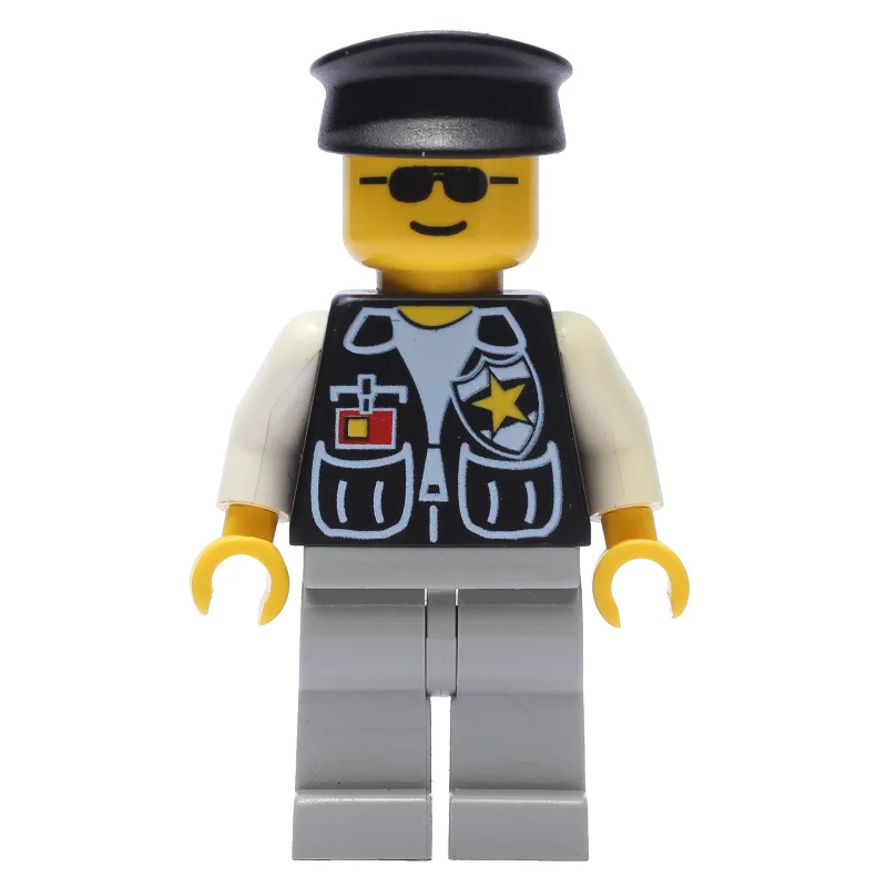 Police - Black vest, Light Gray Legs, Black Hat