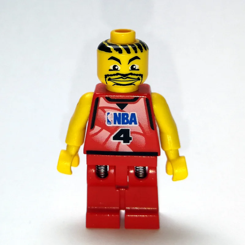 Basketball Player, Red Torso, Red Legs #4