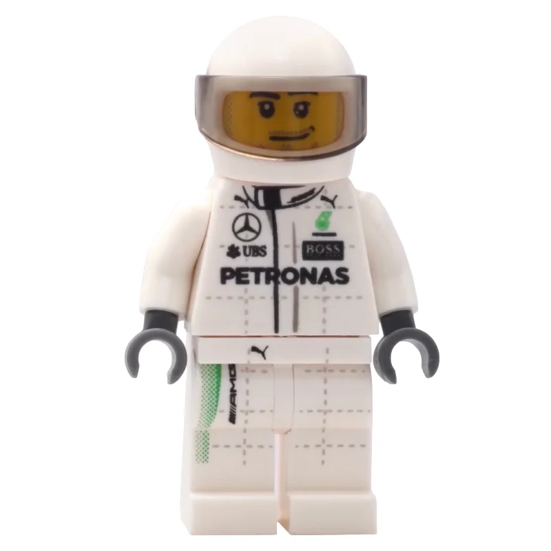 Race Driver, White Torso, White Legs, White Helmet, Mercedes