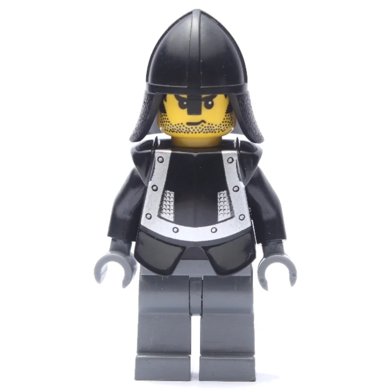 Knight (Knights Kingdom I) - Dark Bluish Gray Legs, Armor