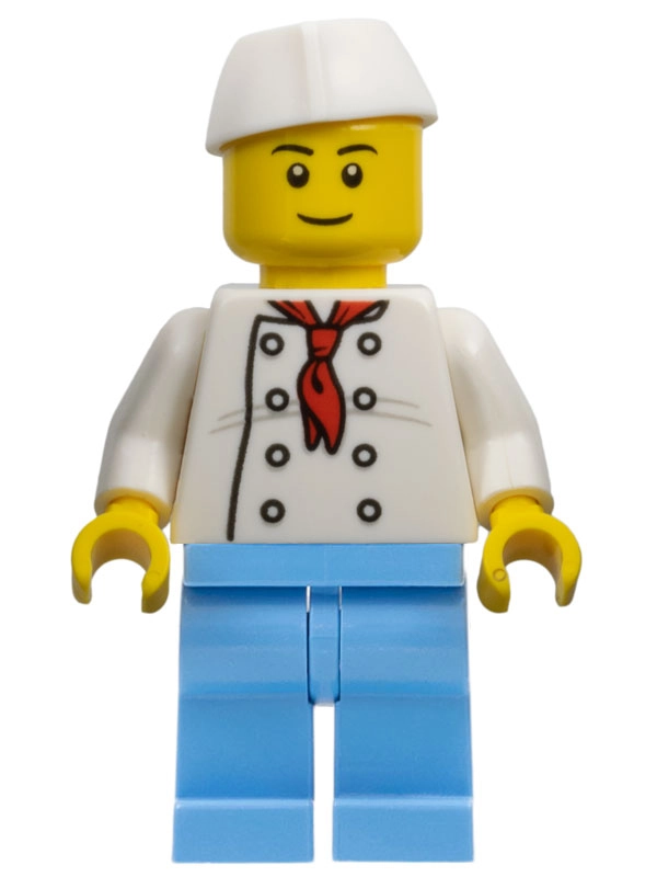 Chef, Red Neckerchief, Blue Legs, Butchers Hat