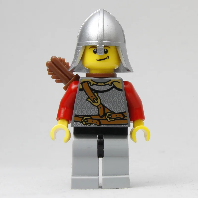 Knight - Dark Bluish Gray Torso, Light Bluish Grey Legs, Quiver