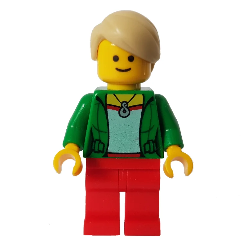 Green Torso, Red Legs, Tan Hair