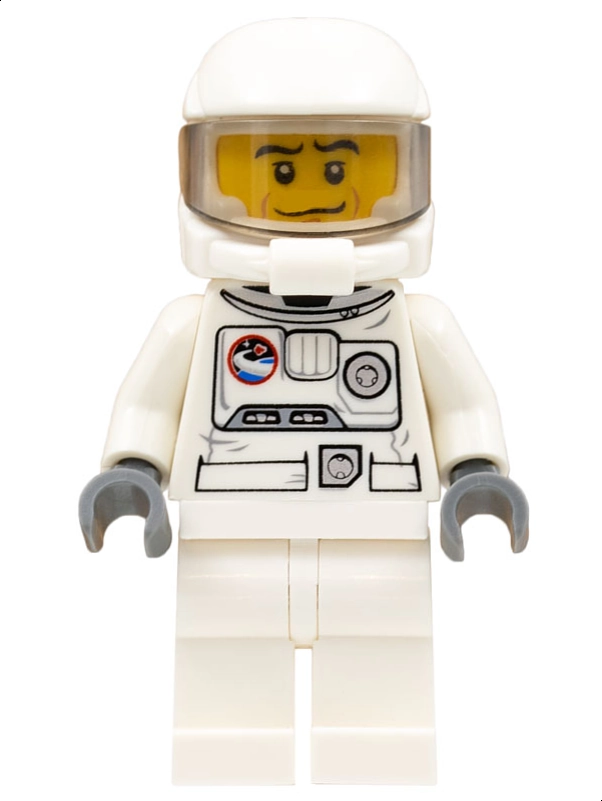 Astronaut, White Torso, White Legs, White Helmet
