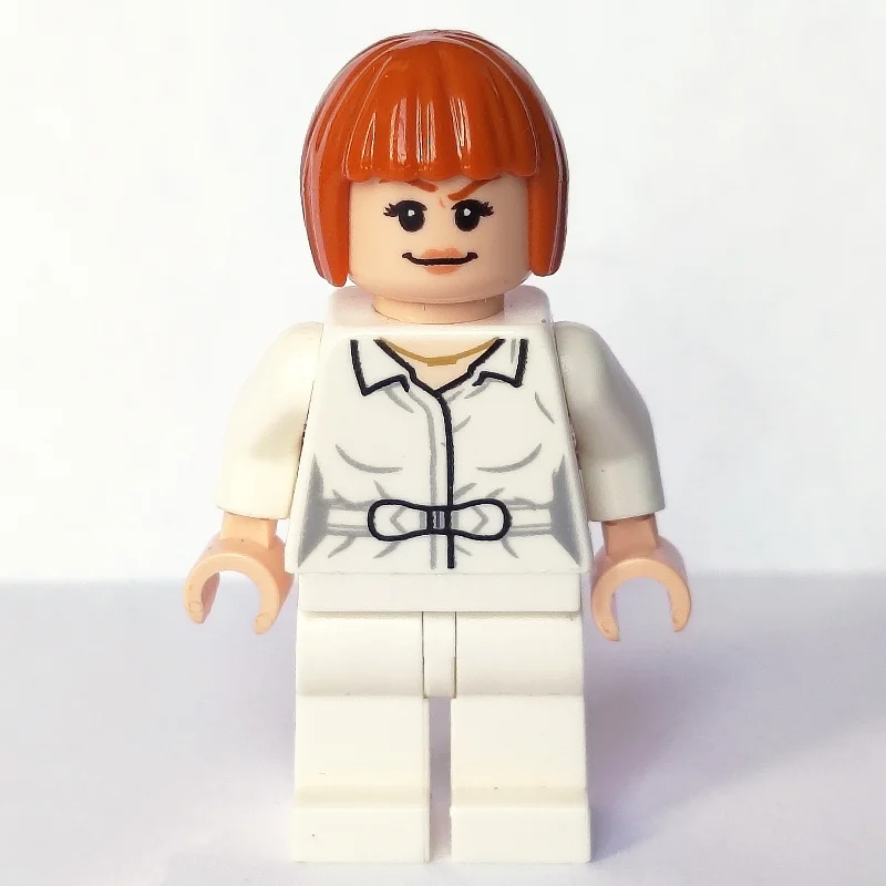 Claire Dearing in White Outfit with Open Shirt