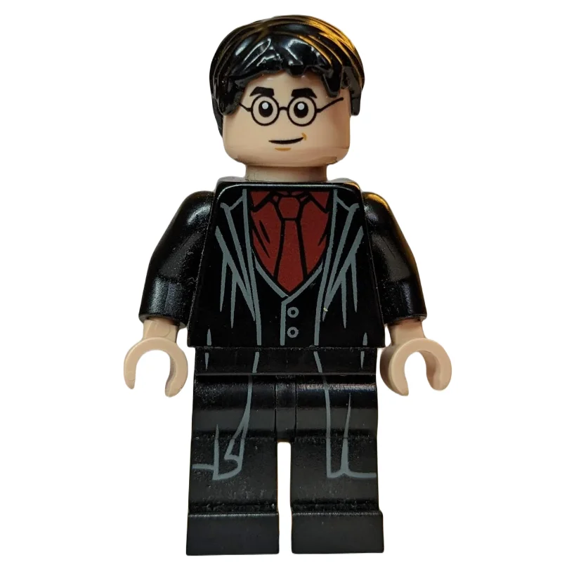 Harry Potter, Long Robes with Pleats over Dark Red Shirt and Tie