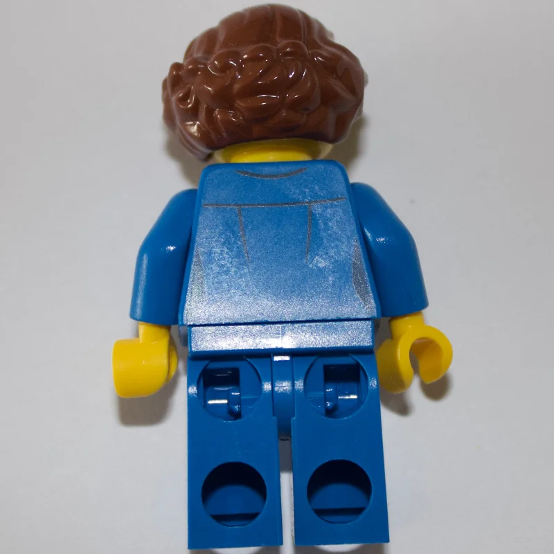 Pilot - Blue Torso, Blue Legs, Reddish Brown Hair