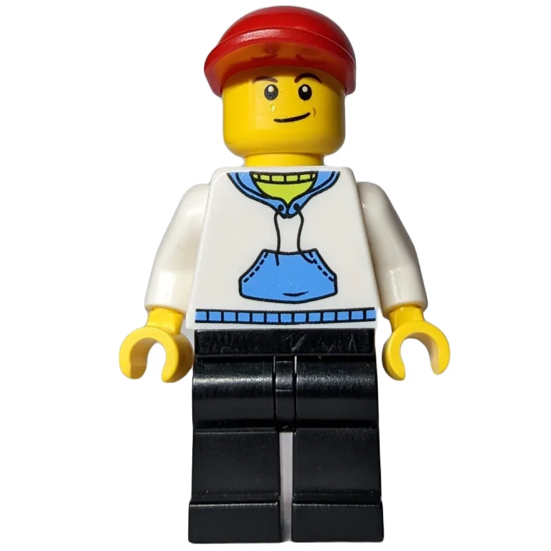 White Torso, Black Legs, Red Cap