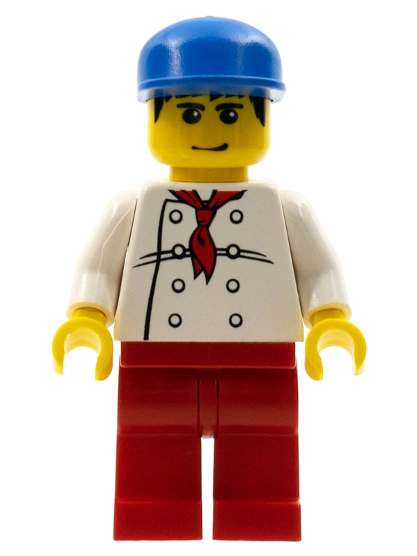 Chef - White Torso, Red Legs, BLue Cap