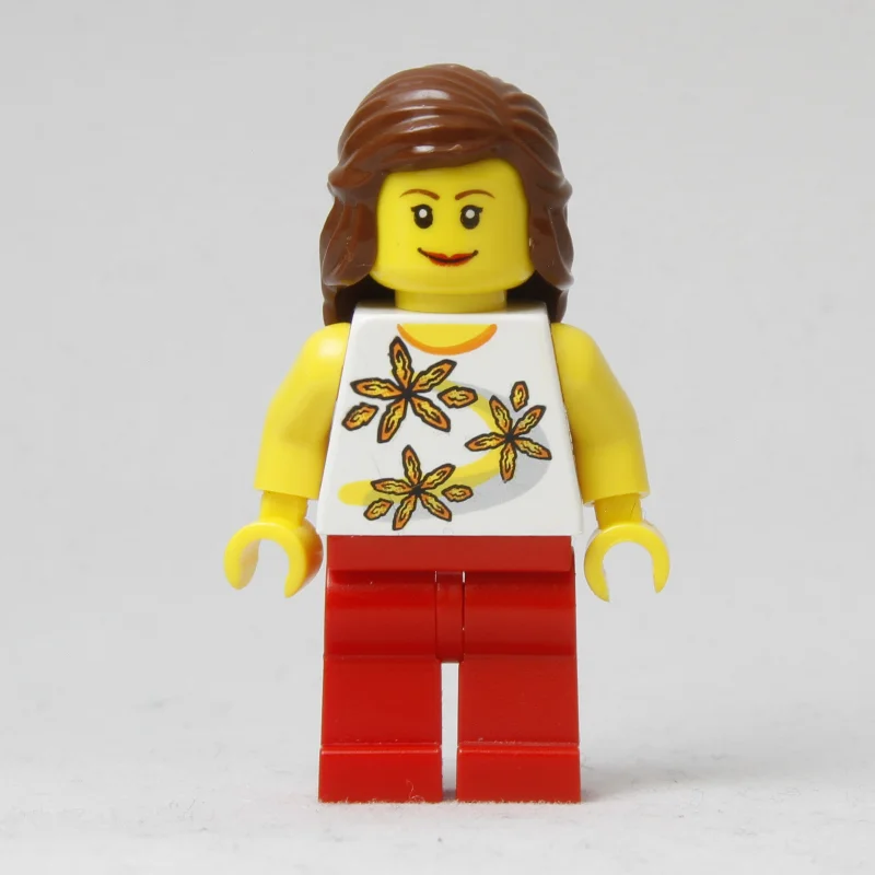 White Torso, Red Legs, Reddish Brown Hair