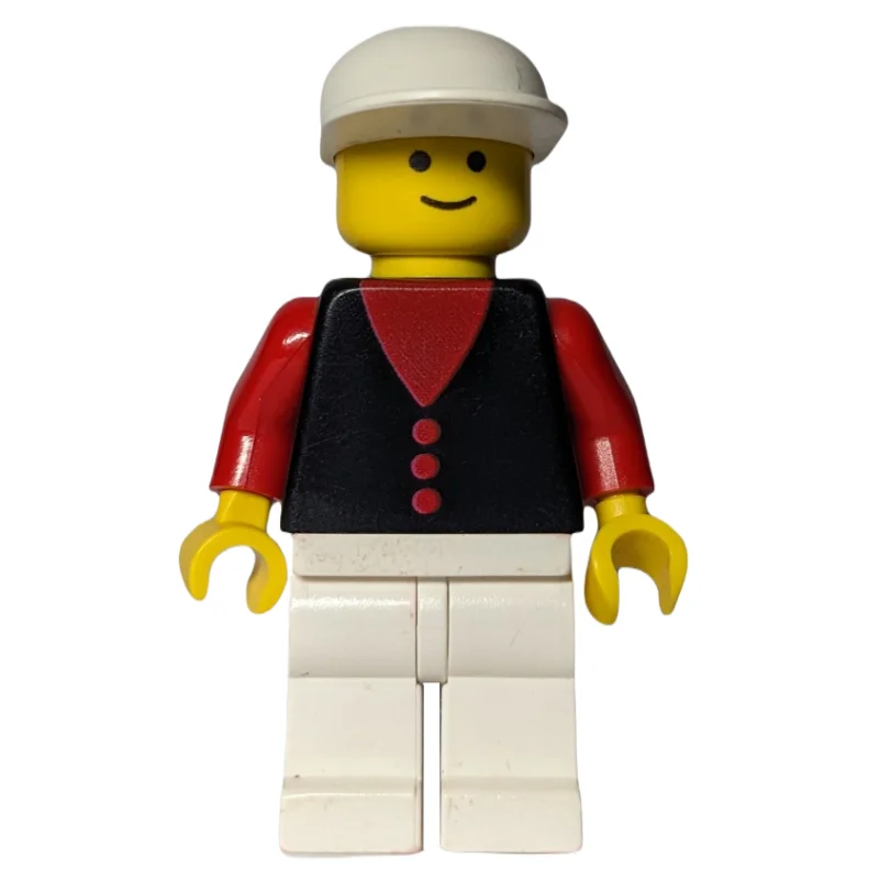 Black Torso, White Legs, White Cap