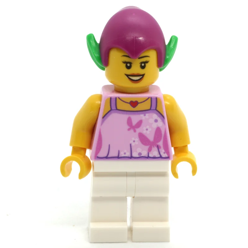 Goblin - Bright Pink Torso, White Legs, Magenta Hat