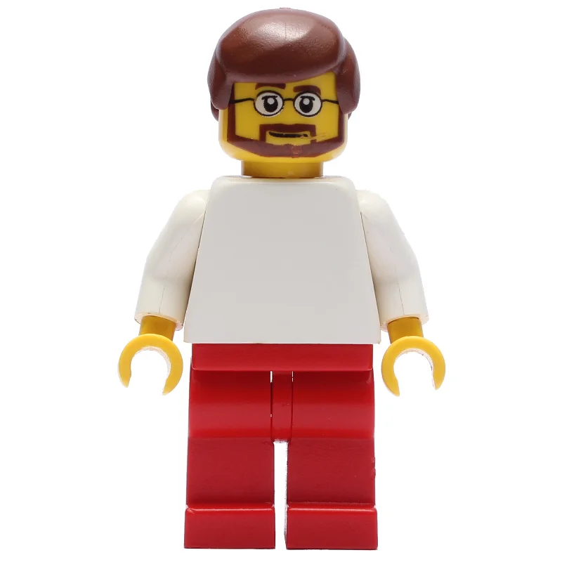 White Torso, Red Legs, Reddish Brown Hair