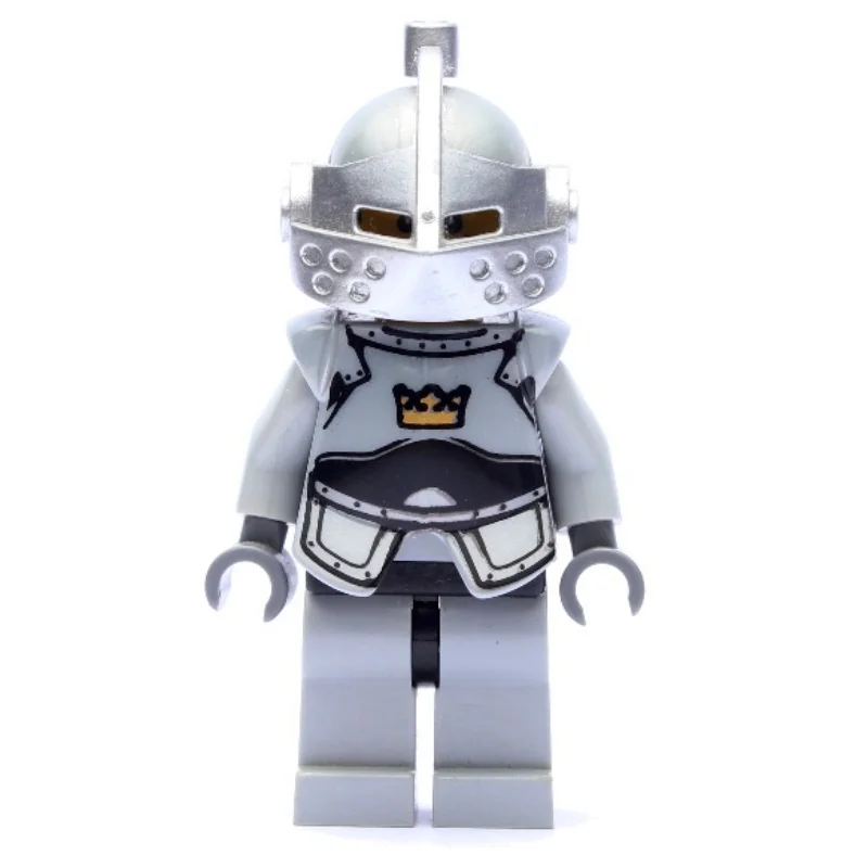 Knight - Light Bluish Grey Armour with Crown