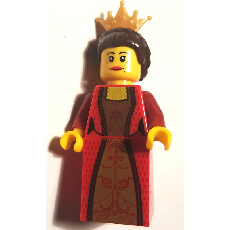Chess Queen, Red Dress, Gold Crown