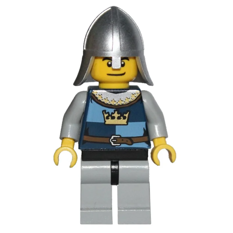 Knight, Dark Blue, Helmet, Happy / Scared