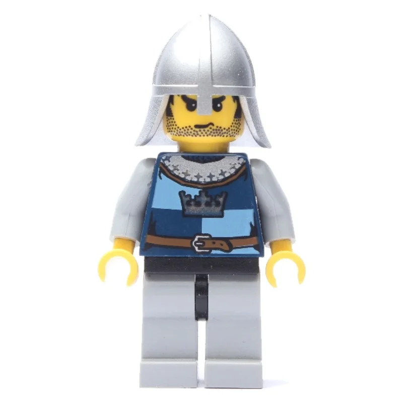 Knight, Dark Blue, Helmet, Stubble and Printed Hair