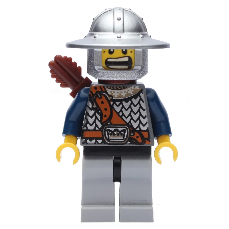 Knight, Archer with Wide Brim Helmet, Quiver, Smile