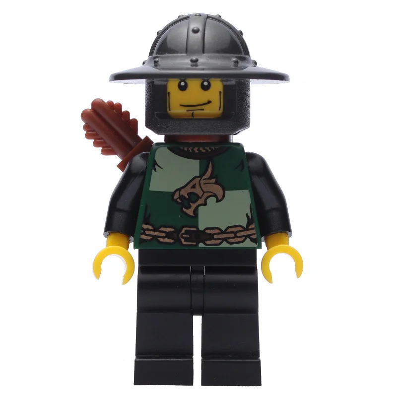 Dragon Knight, Archer, Dark Green, Wide Brim Helmet, Quiver