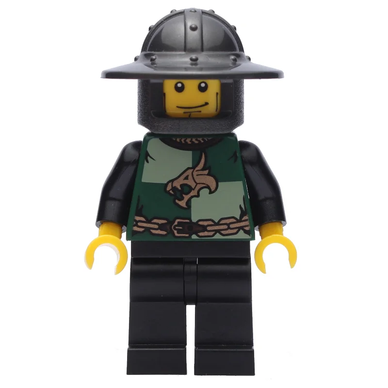 Dragon Knight, Dark Green, Wide Brim Helmet