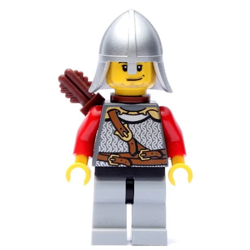 Lion Knight, Archer, Helmet, Quiver, Stubble
