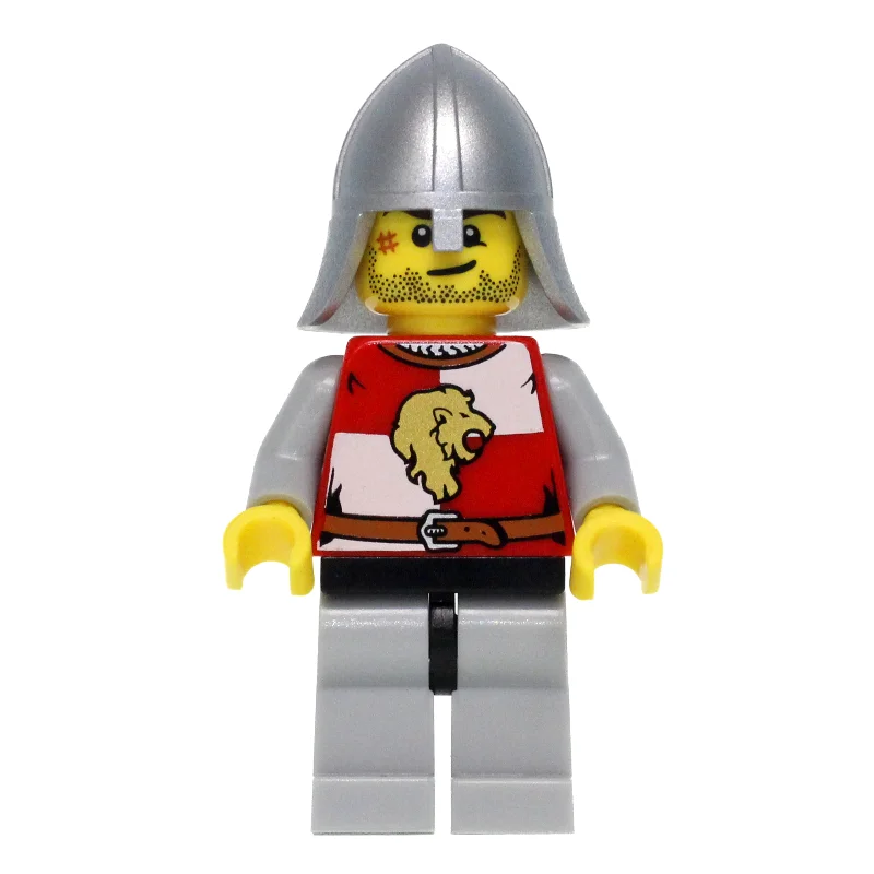 Lion Knight, Helmet, Stubble and Scar