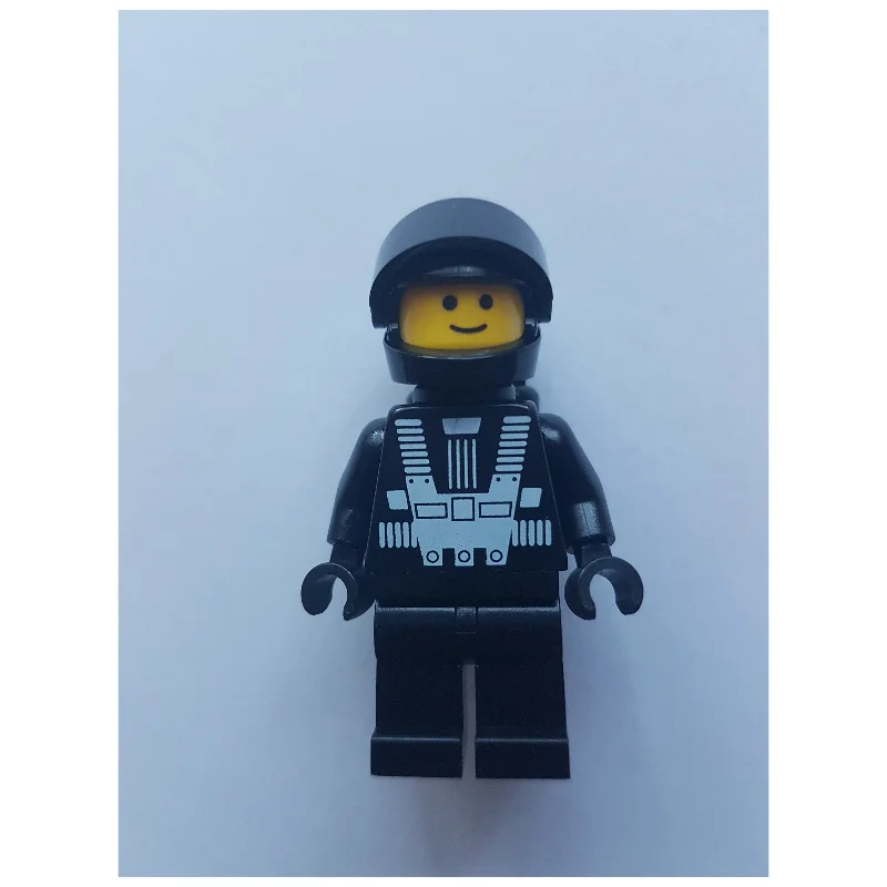 Blacktron I - Black Torso, Black Legs, Black Helmet, Black Tank (3626c Head)