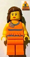 Orange Torso, Orange Legs, Reddish Brown Hair - Alpharetta