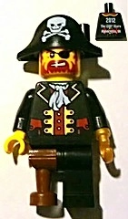 Pirate - Black Torso, Black Leg, Peg Leg - Alpharetta