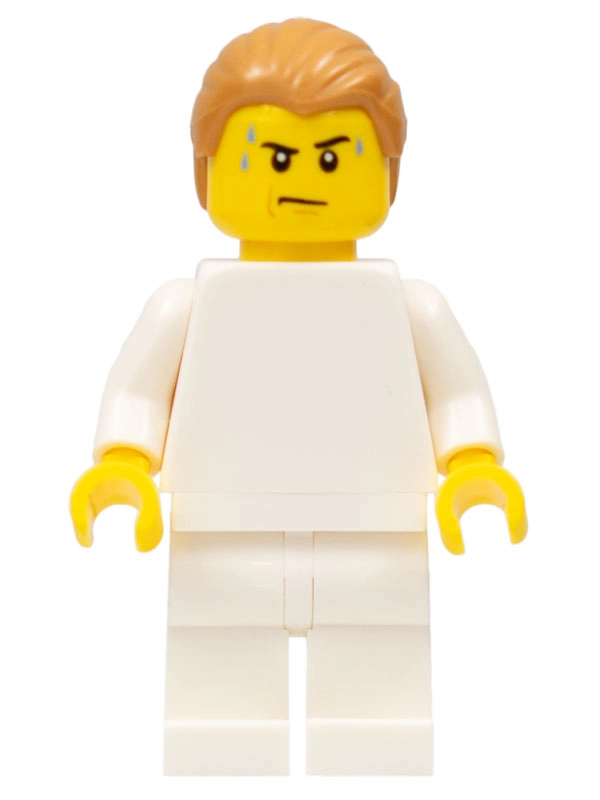 White Torso, White Legs, Medium Nougat Hair