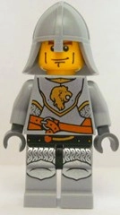 Knight - Light Bluish Grey Armour, Helmet - Sunrise