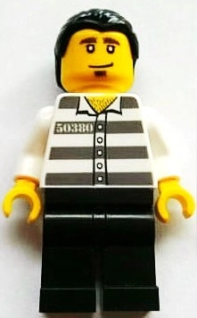 Prisoner - White Torso, Black Legs, Black Hair