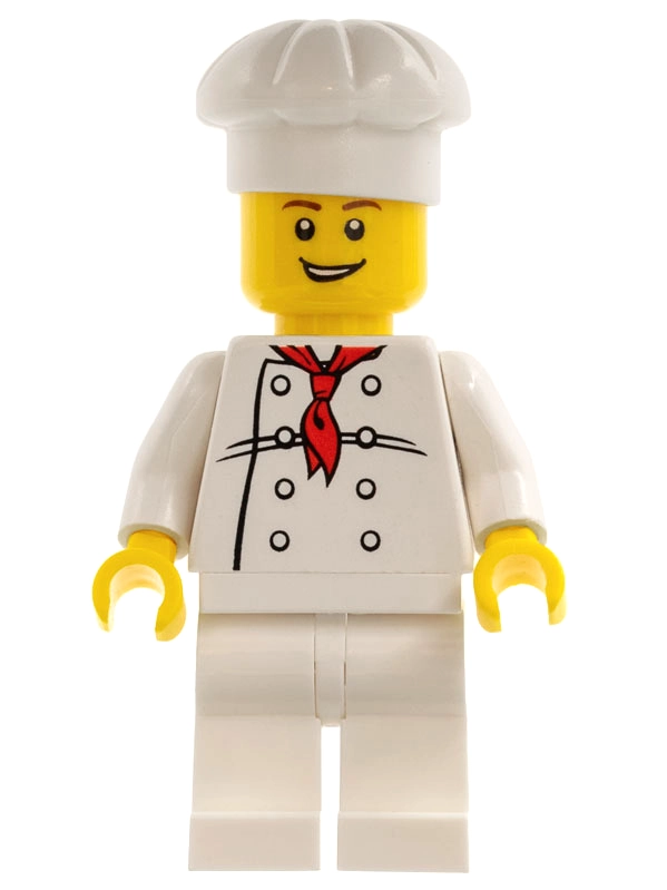 Chef - White Torso, White Legs, White Hat - Victor