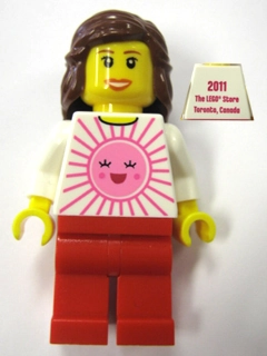 White Torso, Red Legs, Reddish Brown Hair - Toronto