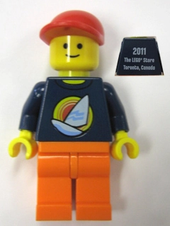 Dark Blue Torso, Orange Legs, Red Cap - Toronto