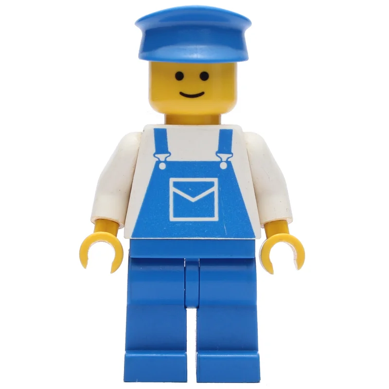 White Torso, Blue Overall, Blue Cap