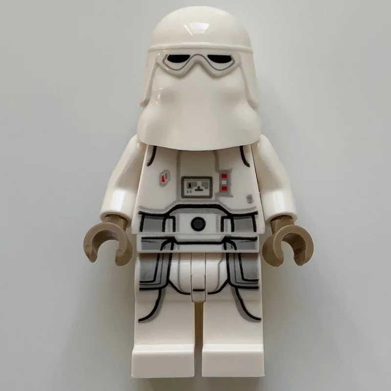 Snowtrooper, White Hips, Printed Legs, Dark Tan Hands (3626cpr1709 Head)