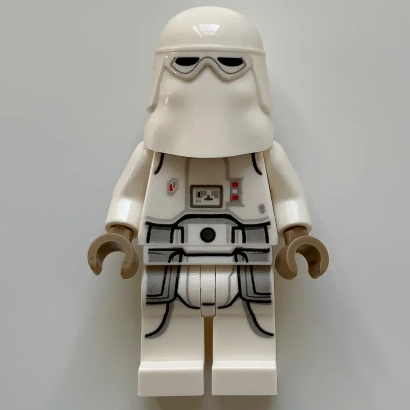Snowtrooper, White Hips, Printed Legs, Dark Tan Hands (3626cpr1587 Head)