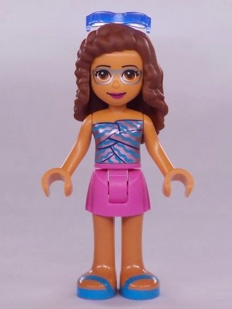 Olivia - Lavender Top, Dark Pink Skirt, Sunglasses
