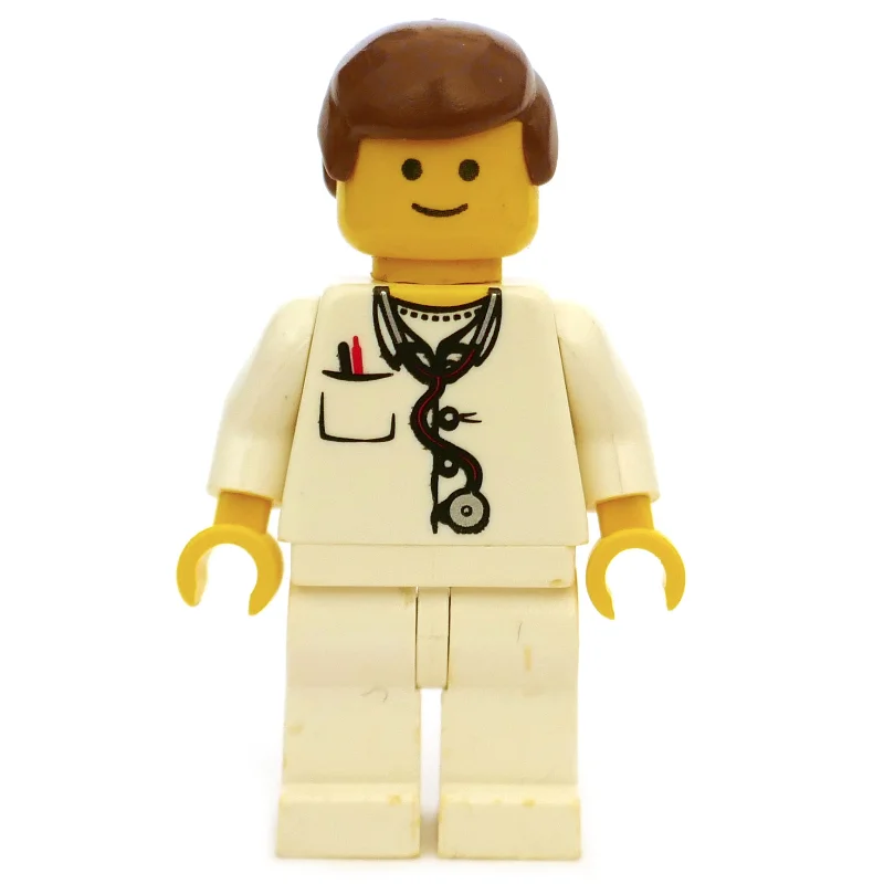 Doctor - White Torso, Stethoscope, White Legs, Reddish Brown Hair
