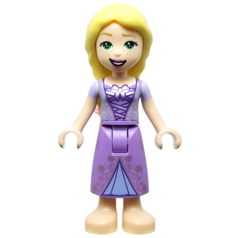 Rapunzel - Lavender Top, Medium Lavender Dress, Flowers